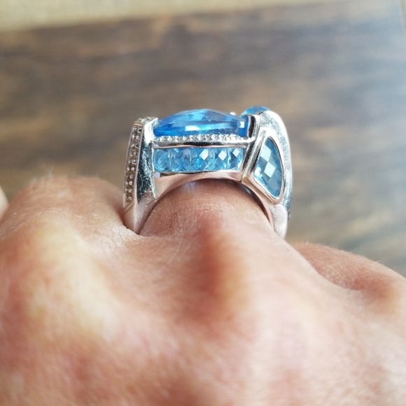 Colors of Passion Blue Topaz ring - Picture 6 of 8